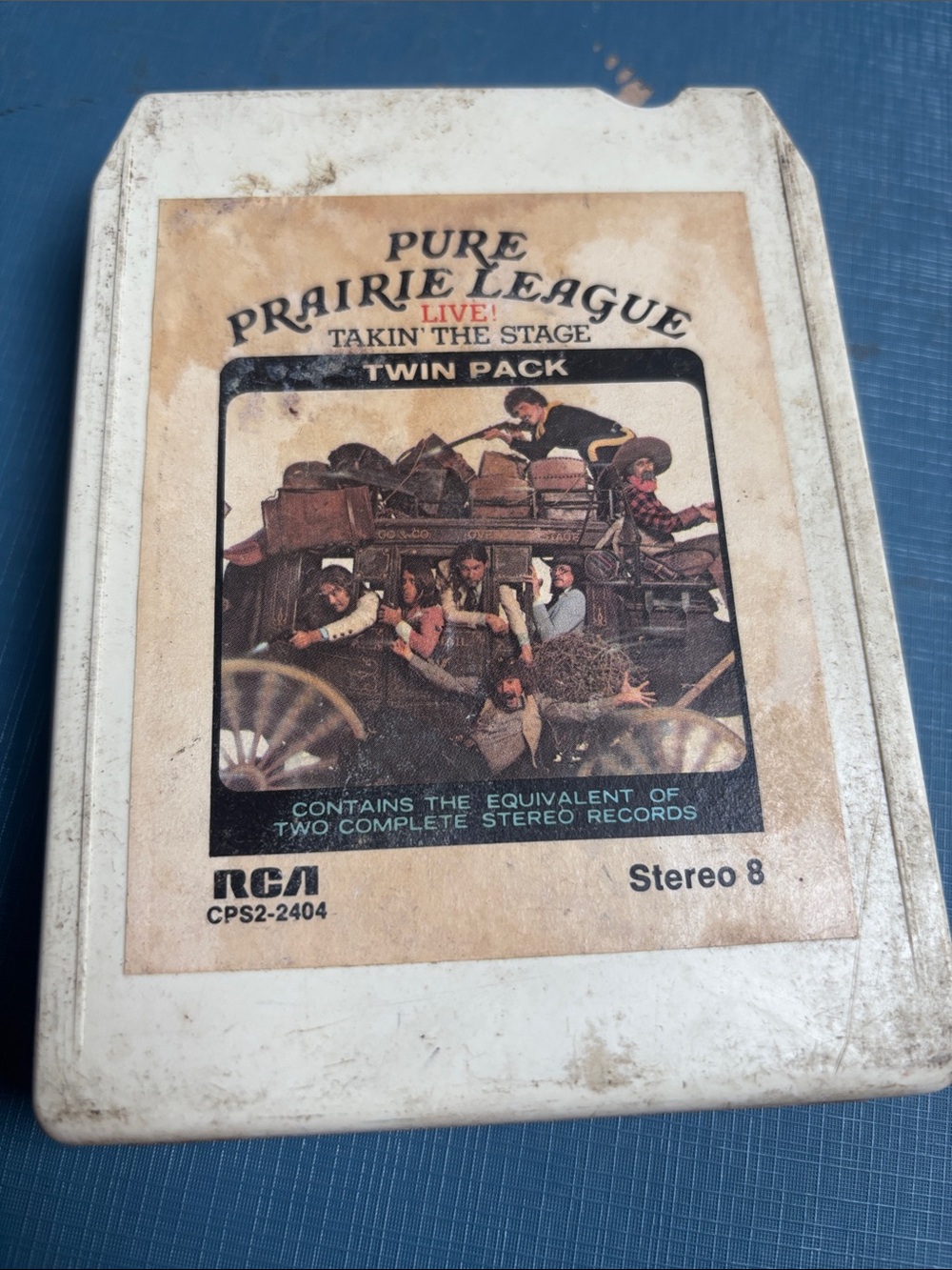 Pure Prairie League 8 Track Tape Live Takin The Stage Twin Pack Tested Played